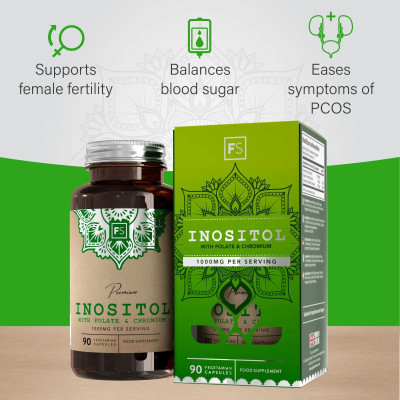 Инозитол, фолиева киселина и хром 500mg - 90 таблетки | Focus Supplements - UK