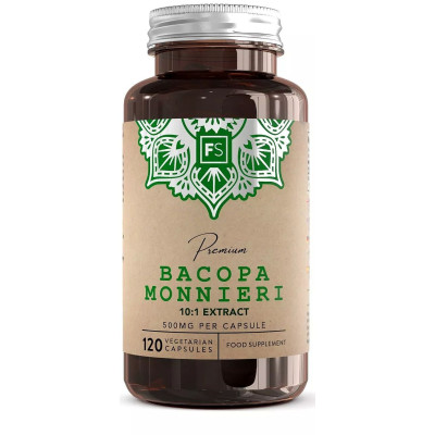 Бакопа Мониери 10:1 екстракт 500ng - 120 капсули | Focus Supplements - UK