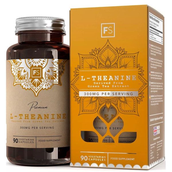 Л-Теанин (екстракт от зелен чай), 150mg - 90 капсули | Focus Supplements - Великобритания