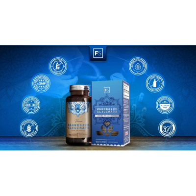 Магнезий бисглицинат 125mg - 90 капсули | Focus Supplements - Великобритания