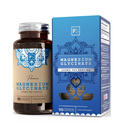 Магнезий бисглицинат 125mg - 90 капсули | Focus Supplements - Великобритания