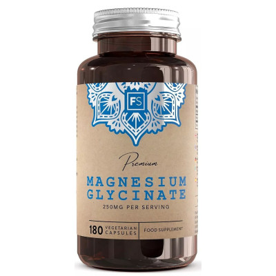 Магнезий (бисглицинат) 125mg - 180 капсули | Focus Supplements - UK