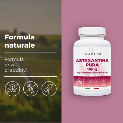 Астаксантин 18mg - 270 капсули | Bandini Pharma - Италия