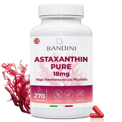 Астаксантин 18mg - 270 капсули | Bandini Pharma - Италия