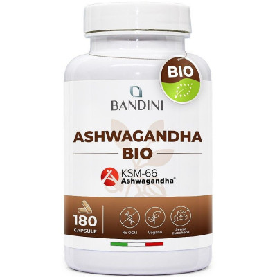 Ашваганда KSM-66® 500mg - 60 капсули | Bandini Pharma - Италия