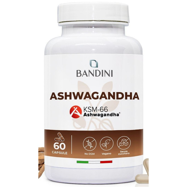 Ашваганда KSM-66® 500mg - 60 капсули | Bandini Pharma - Италия