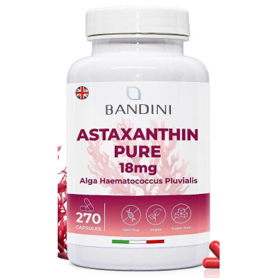 Астаксантин 18mg - 270 капсули | Bandini Pharma - Италия