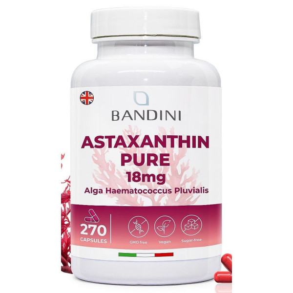 Астаксантин 18mg - 270 капсули | Bandini Pharma - Италия