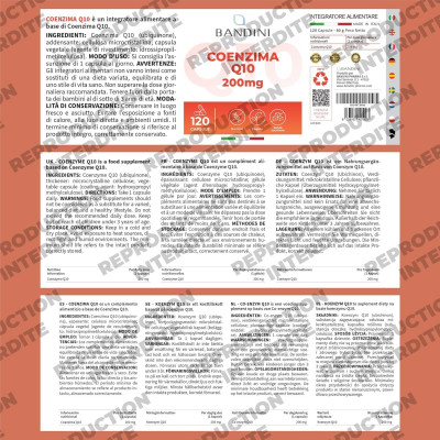 Коензим Q10 200mg - 120 капсули | Bandini Pharma - Италия