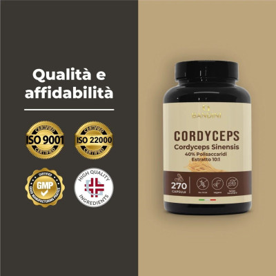 Кордицепс 650mg - 270 капсули | Bandini Pharma - Италия