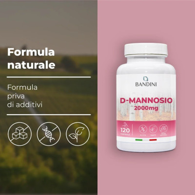 Д-маноза 667mg - 120 капсули | Bandini Pharma - Италия