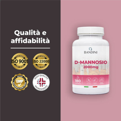 Д-маноза 667mg - 180 капсули | Bandini Pharma - Италия