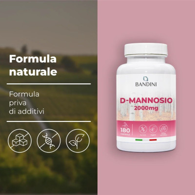 Д-маноза 667mg - 180 капсули | Bandini Pharma - Италия