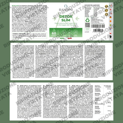 Detox Slim - 60 капсули | Bandini Pharma - Италия