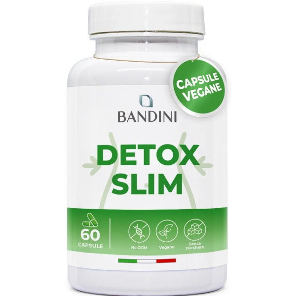 Detox Slim (билков комплекс за детокс и контрол на теглото) - 60 капсули | Bandini Pharma - Италия