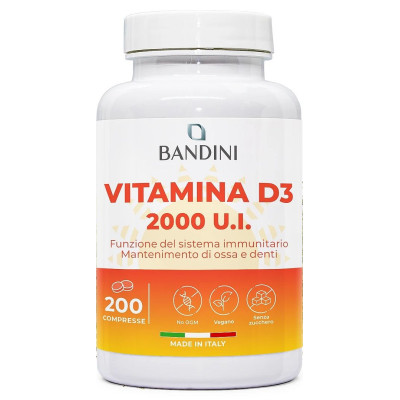 Витамин Д3 2000IU - 365 меки капсули | Bandini Pharma - Италия