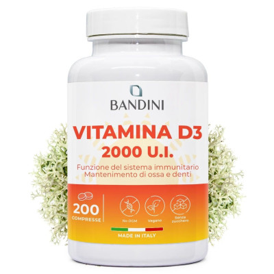 Витамин Д3 2000IU - 365 меки капсули | Bandini Pharma - Италия