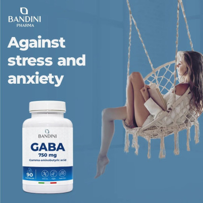 ГАБА (GABA) 375 mg - 90 капсули | Bandini Pharma - Италия