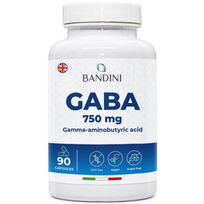 ГАБА (GABA) 375 mg - 90 капсули | Bandini Pharma - Италия