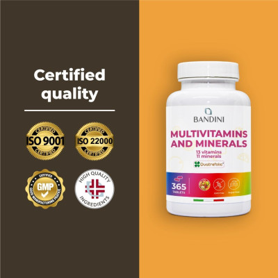 Комплекс мултивитамини и минерали - 365 таблетки | Bandini Pharma - Италия