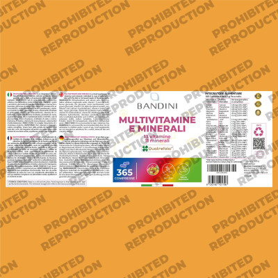 Комплекс мултивитамини и минерали - 365 таблетки | Bandini Pharma - Италия