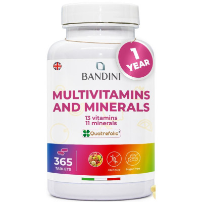 Комплекс мултивитамини и минерали - 365 таблетки | Bandini Pharma - Италия