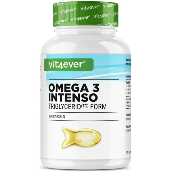 Омега-3 Интенсо (DHA - 300mg /  EPA - 400mg) - 120 капсули | Vit4ever - Германия