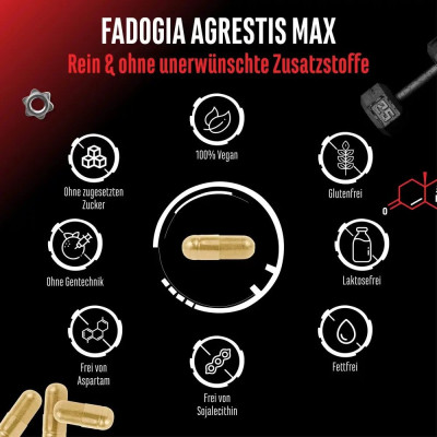 Фадогия агрестис екстракт (за мъжка потентност) - 120 капсули x 500 mg