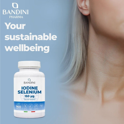 Йод + Селен (150mcg/100mcg) - 160 таблетки | Bandini Pharma - Италия