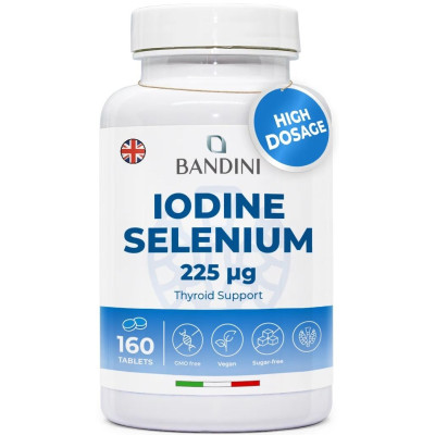 Йод + Селен (150mcg/100mcg) - 160 таблетки | Bandini Pharma - Италия