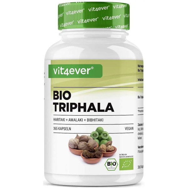 Трифала 750mg (веган, аюрведа) - 365 капсули | Vit4ever - Германия