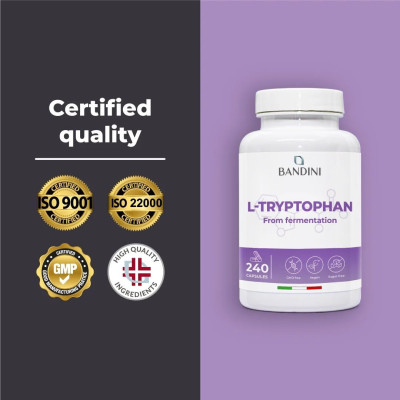 Л-триптофан 500mg - 240 капсули | Bandini Pharma - Италия