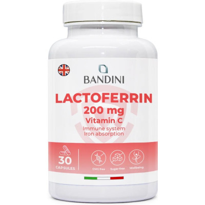 Лактоферин 200mg - 30 капсули | Bandini Pharma - Италия