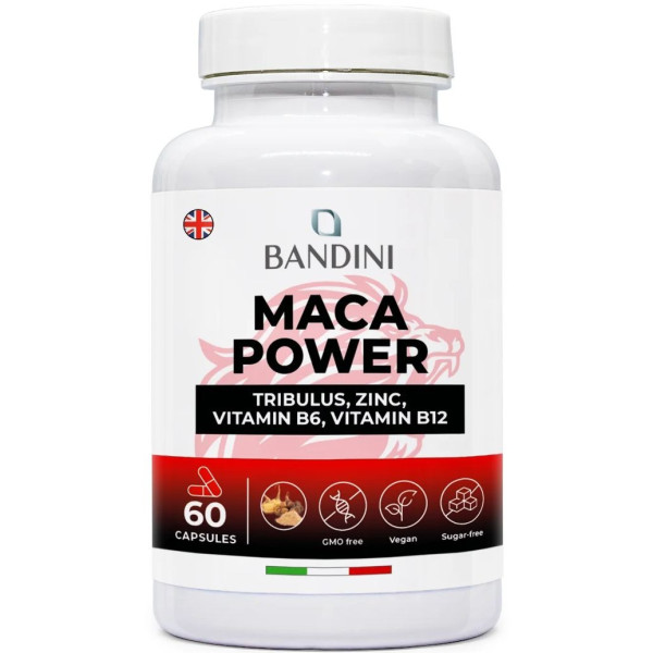 Мака комплекс с трибулус, цинк и л-аргинин - 60 капсули | Bandini Pharma - Италия