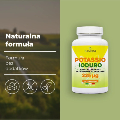 Калиев йодид 225mcg - 120 таблетки | Bandini Pharma - Италия