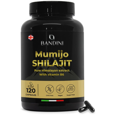 Шилажит мумио 500mg - 120 капсули | Bandini Pharma - Италия