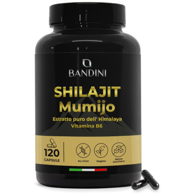 Шилажит мумио 500mg - 120 капсули | Bandini Pharma - Италия