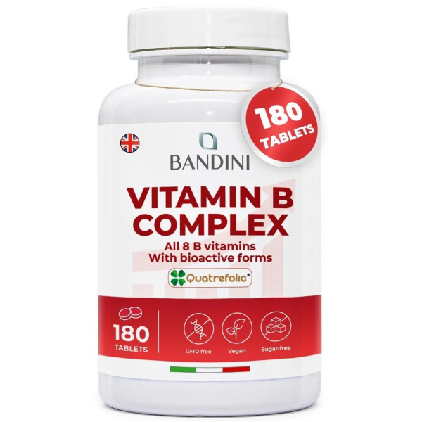 Витамин Б комплекс / B Complex - 180 таблетки | Bandini Pharma - Италия