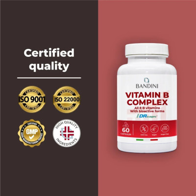 Витамин Б копмлекс / B complex - 60 капсули | Bandini Pharma - Италия