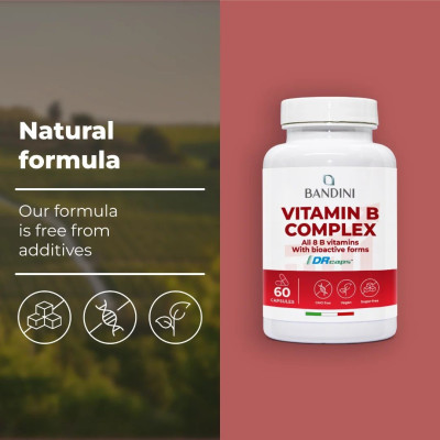 Витамин Б копмлекс / B complex - 60 капсули | Bandini Pharma - Италия