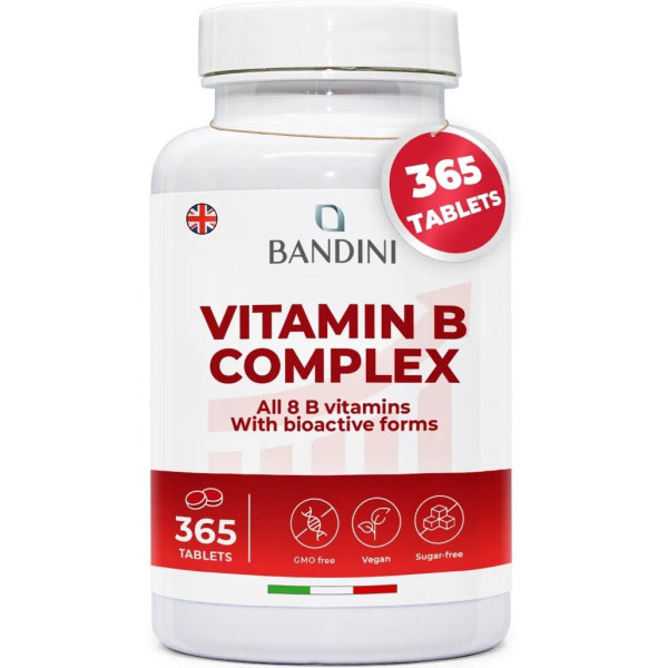 Витамин Б комплекс / B Complex - 365 таблетки | Bandini Pharma - Италия