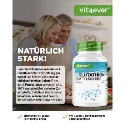 Л-Глутатион 750mg - 60 капсули - Vit4ever - Германия