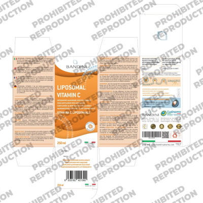 Липозомен Витамин Ц / Liposomal Vitamin C, 1000mg - 250ml | Bandini Pharma - Италия