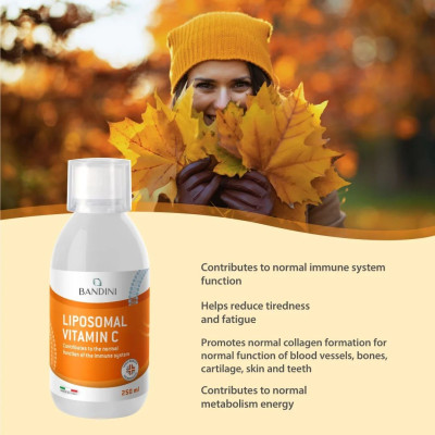 Липозомен Витамин Ц / Liposomal Vitamin C, 1000mg - 250ml | Bandini Pharma - Италия