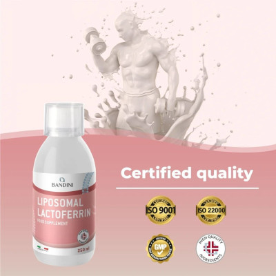 Липозомен лактоферин 200mg - 250ml | Bandini Pharma - Италия