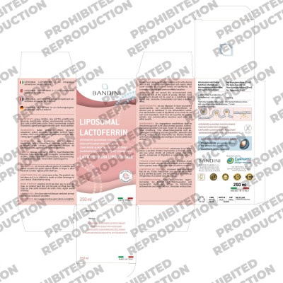 Липозомен лактоферин 200mg - 250ml | Bandini Pharma - Италия