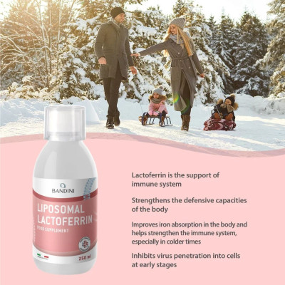 Липозомен лактоферин 200mg - 250ml | Bandini Pharma - Италия