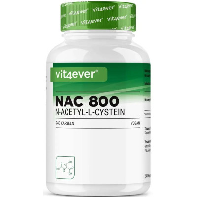 NAC (N-Acetyl-L-Cystein) 800mg | Vit4ever - Германия