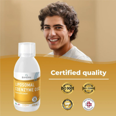 Липозомен коензим Q10 200mg - 250ml | Bandini Pharma - Италия