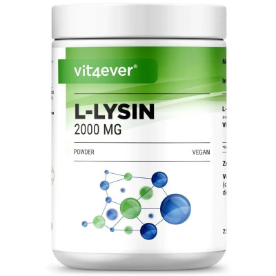 L-лизин хидрохлорид на прах, 500mg - 250 дози x 2000mg| Vit4ever - Германия